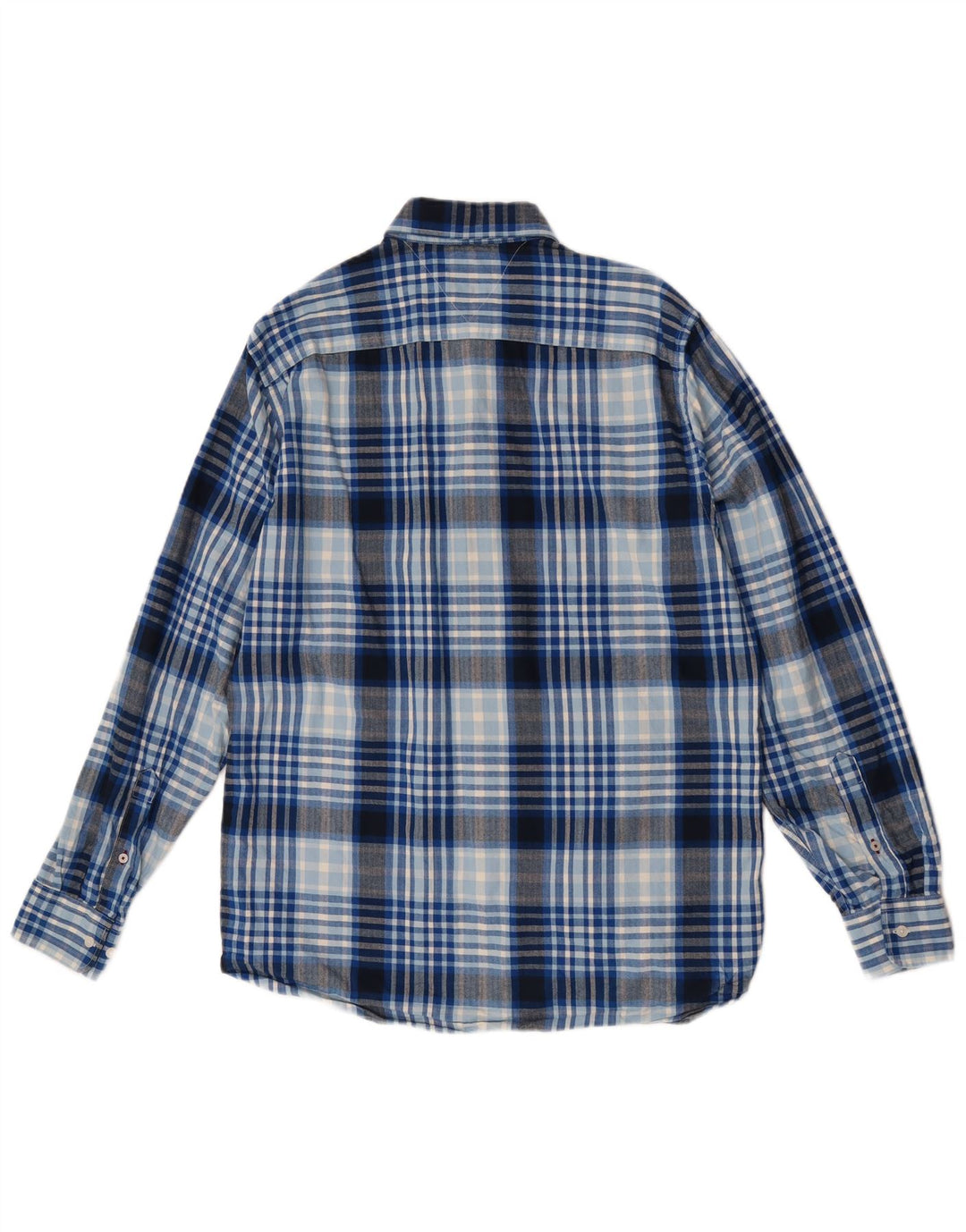 Tommy Hilfiger Chemise coupe classique pour homme en coton à carreaux bleu grand