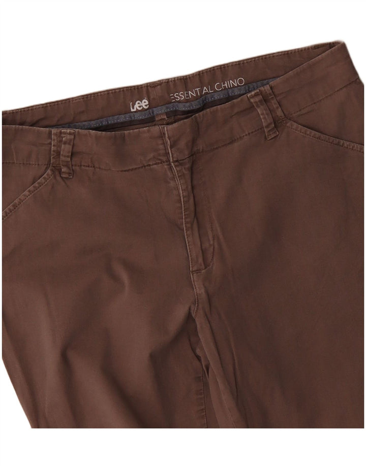 Lee Pantalon Chino Droit Femme W34 L29 Marron
