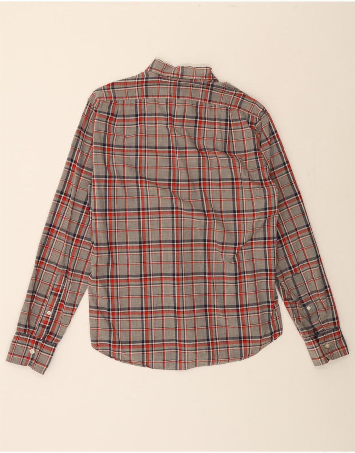 J. CREW Mens Shirt Medium Grey Check Cotton Vintage J. Crew and Second-Hand J. Crew from Messina Hembry 