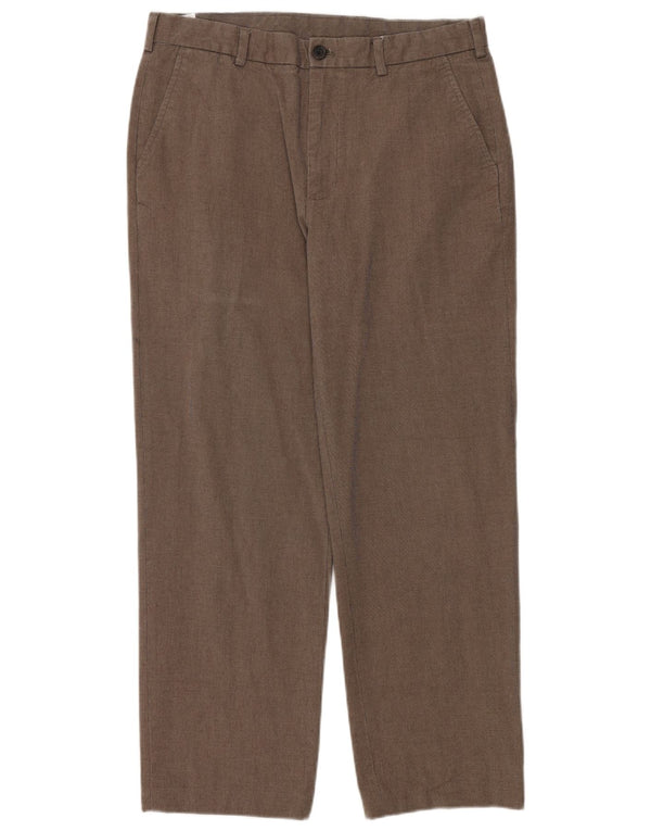 Brooks Brothers Pantalon Chino Droit 346 Homme W34 L29 Marron Coton