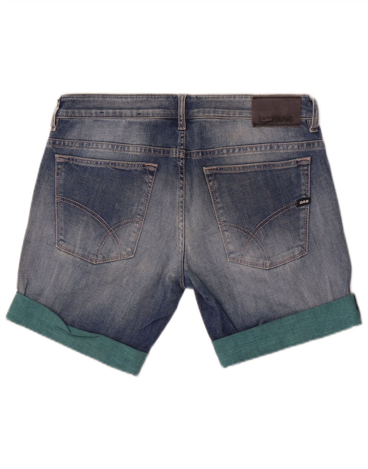 Gas Anders Short en Jean W32 Large Bleu Coton Femme