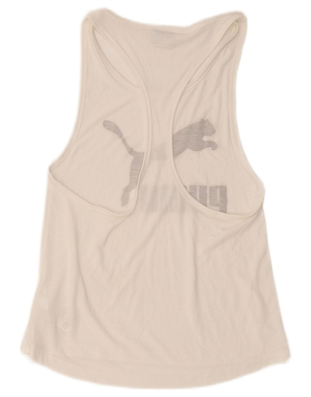 Puma Débardeur graphique pour femme UK 10 Small Blanc Polyester