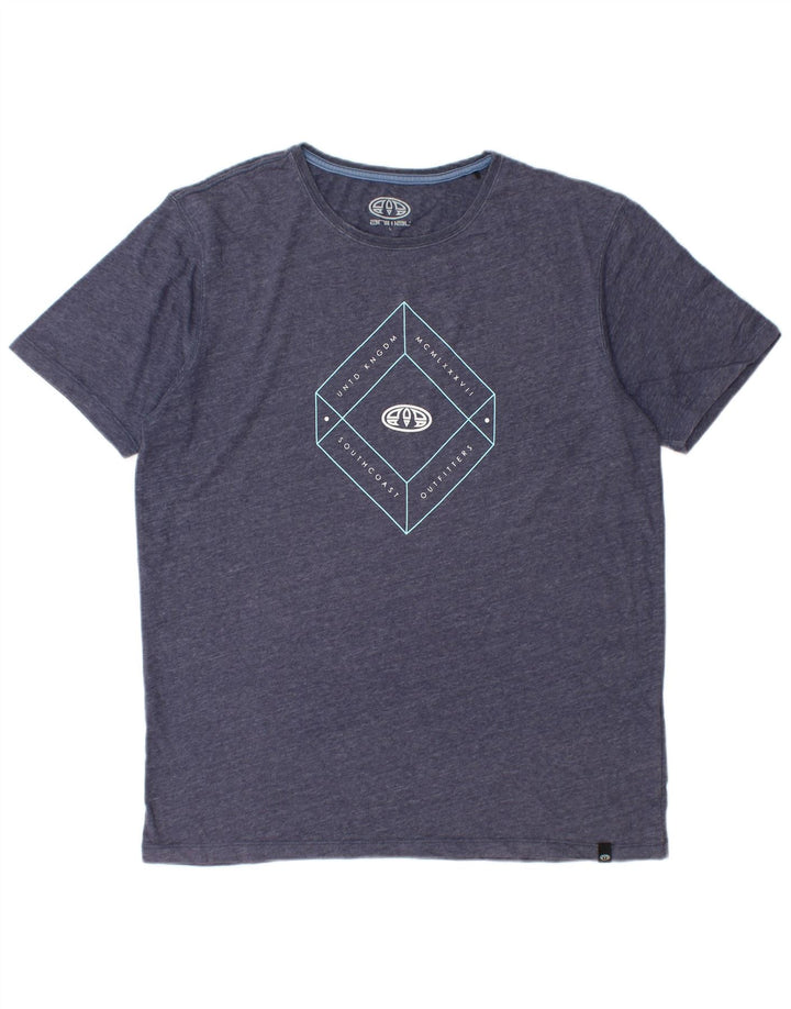 ANIMAL T-Shirt Graphique Homme Haut Large Bleu Marine Polyester