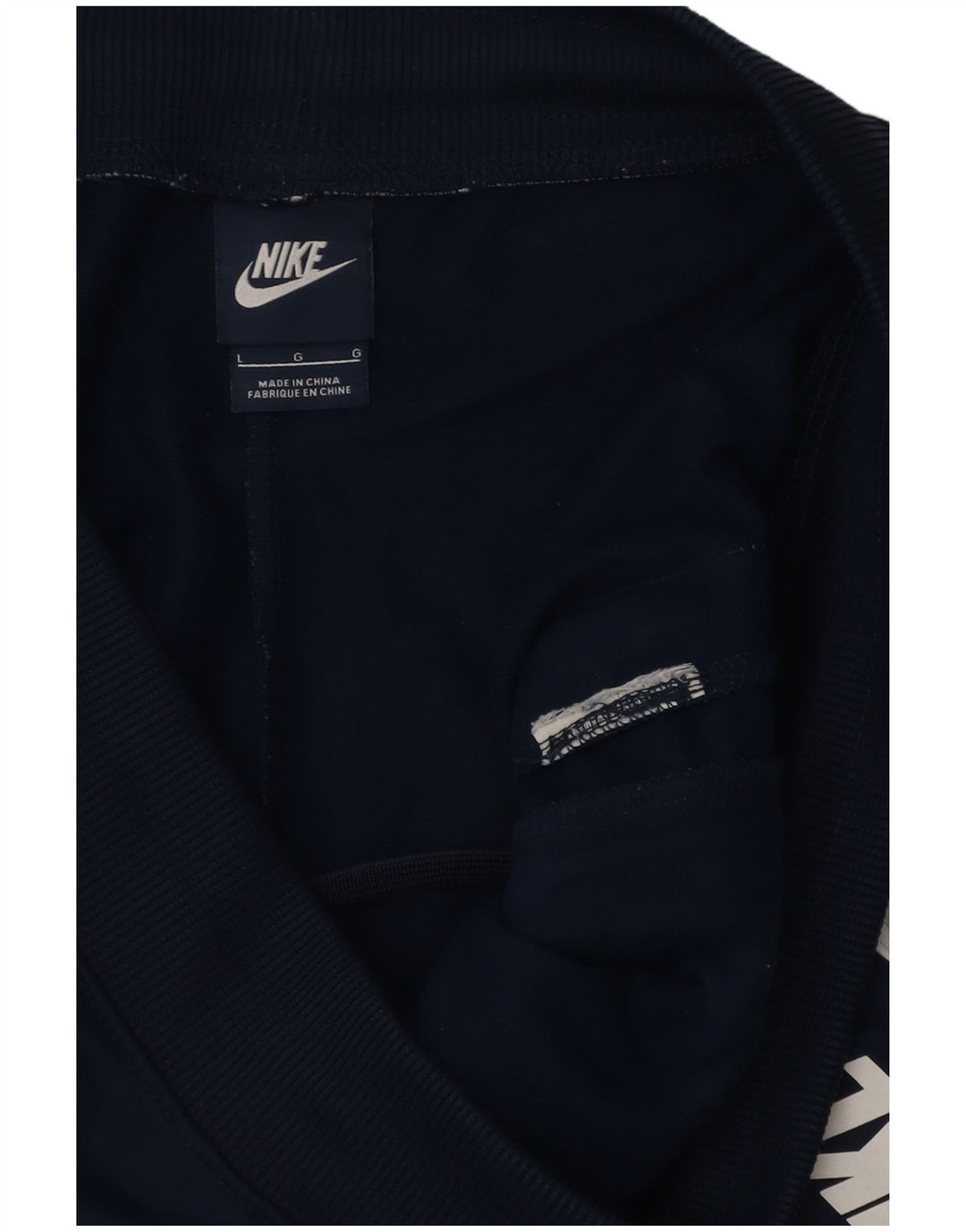 Nike Pantalon de survêtement pour homme Pantalon de jogging Large Bleu marine Colorblock Polyester