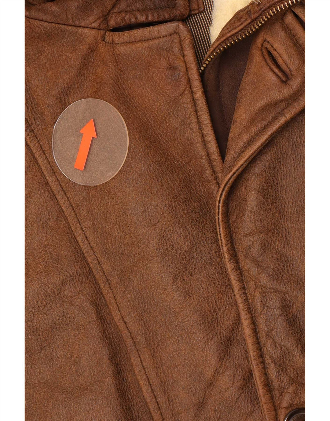 Trapper Veste en cuir pour homme UK 50 5XL Marron
