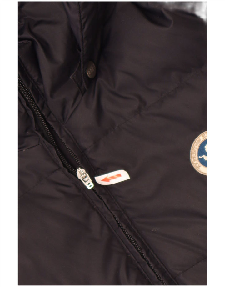 Napapijri Veste matelassée à capuche pour homme UK 38 Medium Noir