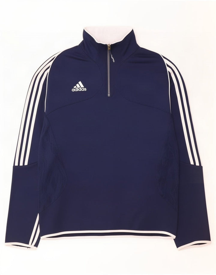 Adidas Pull Survêtement Top Veste UK 44/46 Grand Bleu Marine