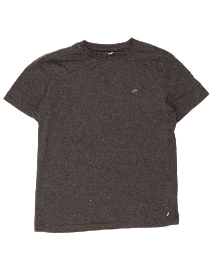 Calvin Klein T-Shirt Homme Gris Moyen Polyester
