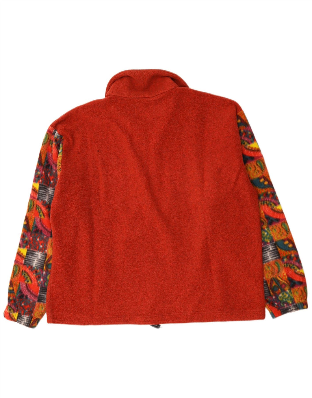 Dubin Pull polaire à col zippé pour homme Grand rouge géométrique