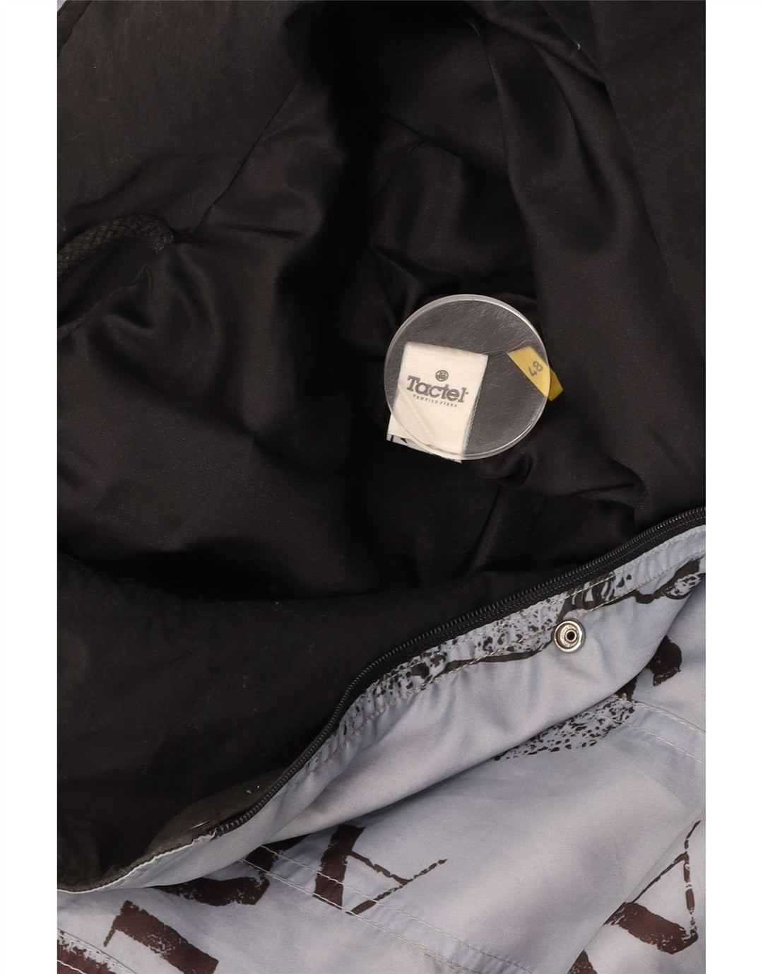 TACTEL Veste Anorak Graphique Homme UK 48 4XL Bleu Polyamide