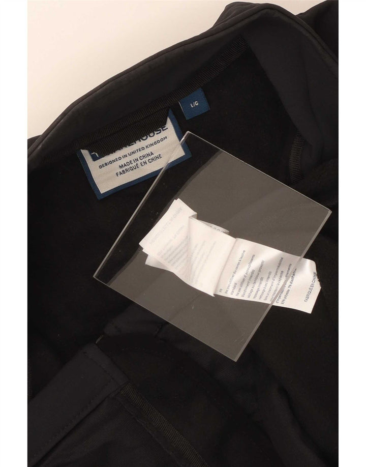 Mountain Warehouse Veste de survêtement pour homme en polyester Noir Taille L