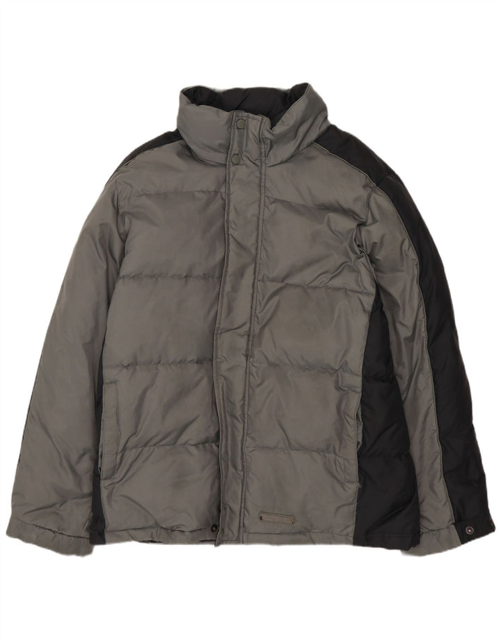 CHAMPION Veste matelassée coupe ample pour homme UK 36 Small Gris Colorblock