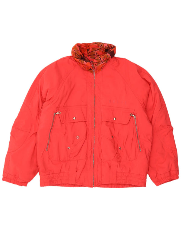 Belfe Veste coupe-vent coupe décontractée pour femme IT 48 XL Nylon rouge