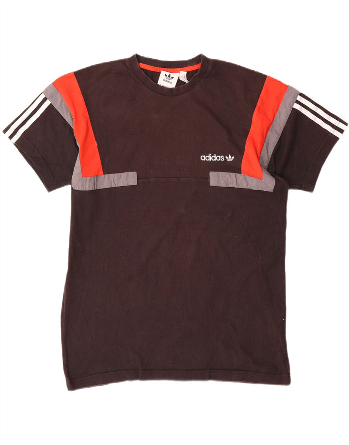 Adidas T-shirt homme en coton color block noir moyen
