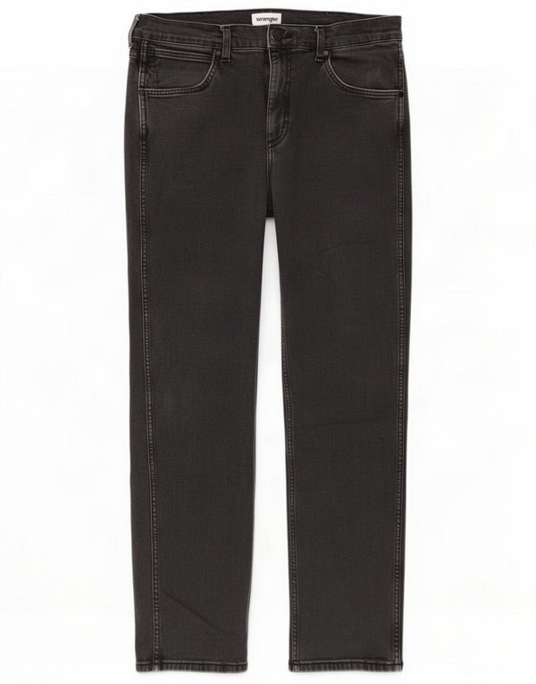 Wrangler Mens Greensboro Regular Straight Jeans W34 L34 Gris Coton