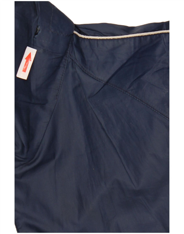 Umbro Veste de pluie à capuche graphique pour homme UK 40 Large Bleu marine Polyester