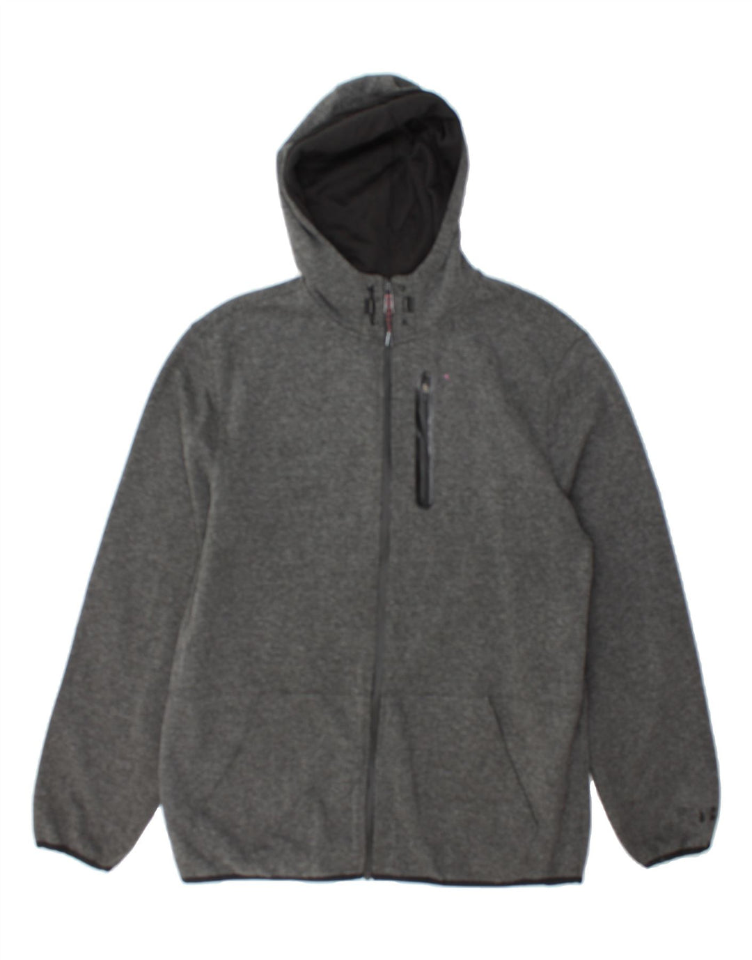 RUSSELL ATHLETIC Mens Zip Hoodie Sweater UK 38/40 Medium Grey Polyester Vintage Russell Athletic and Second-Hand Russell Athletic from Messina Hembry 