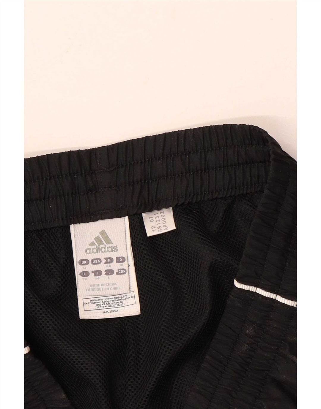 Adidas Pantalon de survêtement pour femme UK 12 Medium Noir Polyester