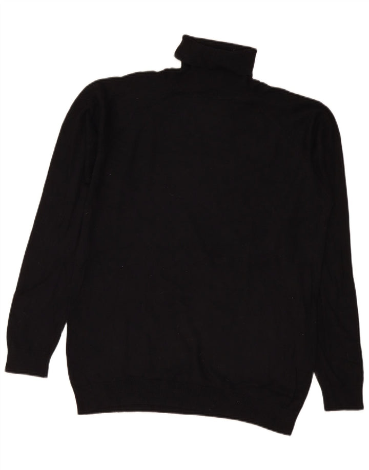 Zara Pull Col Roulé Homme Noir Moyen Viscose