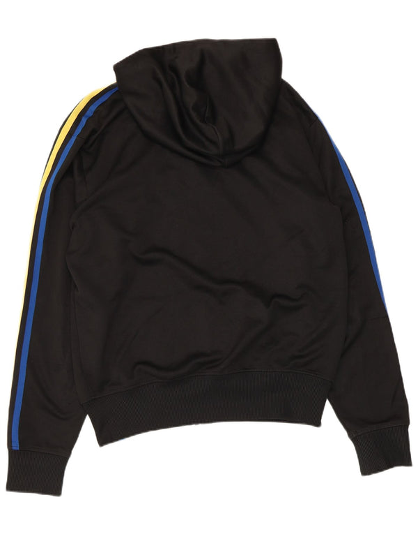 Adidas Pull à capuche zippé pour homme en polyester noir moyen