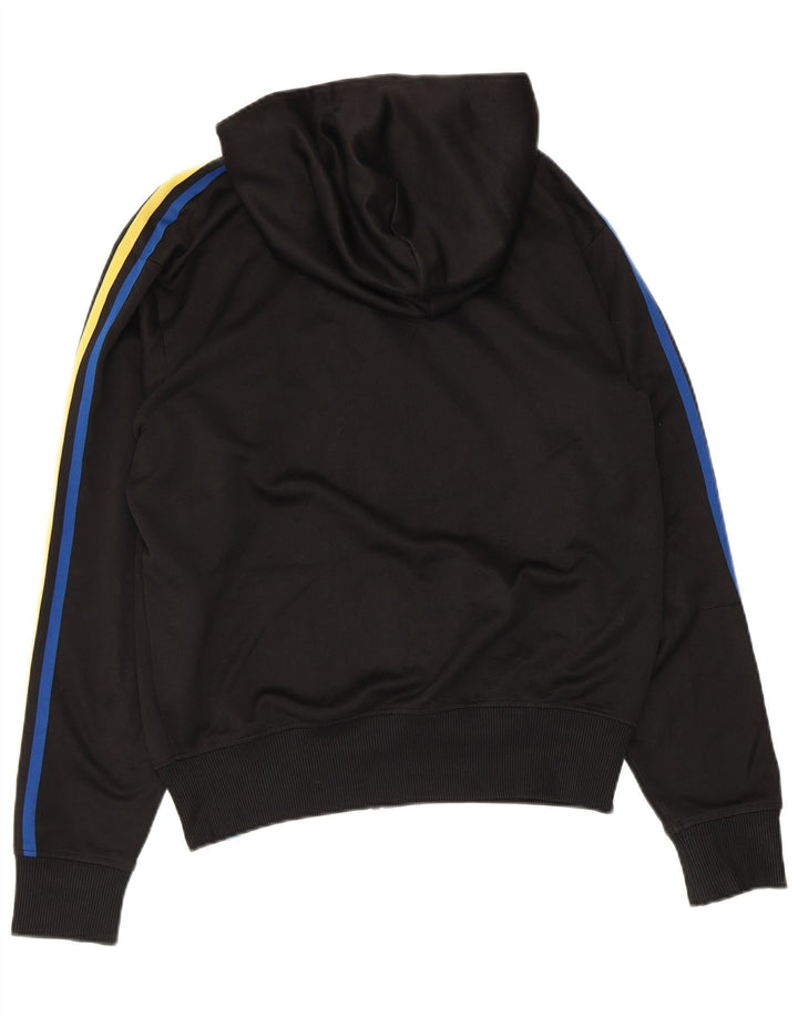 Adidas Pull à capuche zippé pour homme en polyester noir moyen