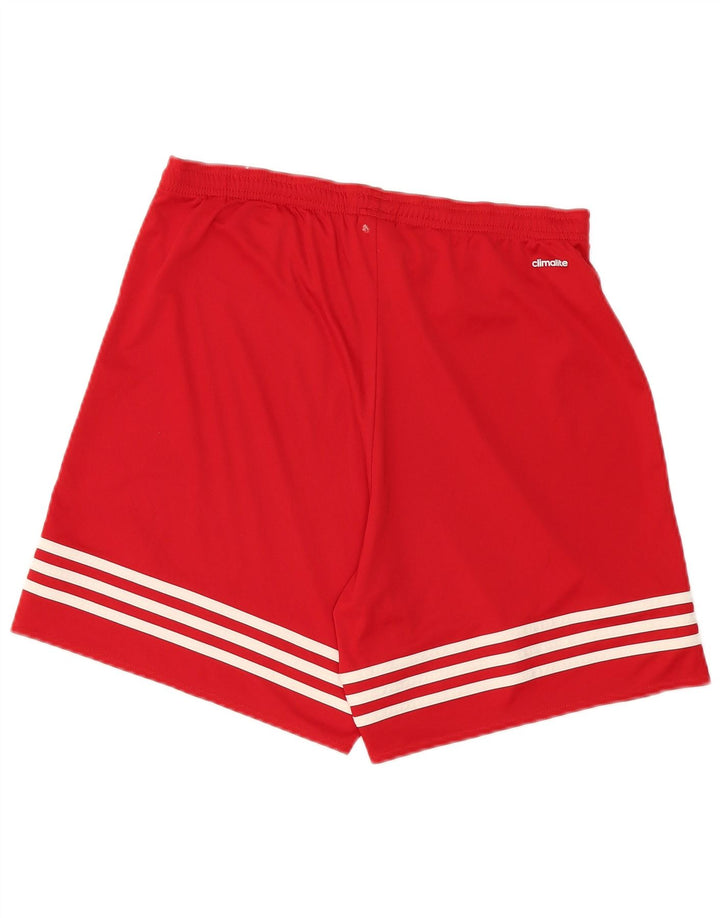 Adidas Hommes Climalite Sport Shorts Grand Rouge Polyester