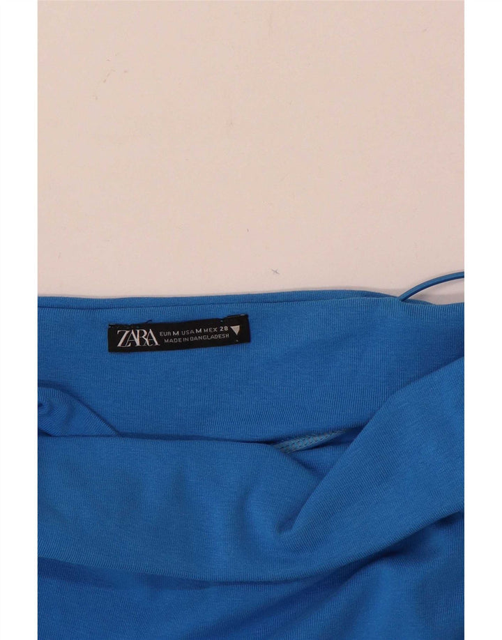 Zara Robe d'été pour femme UK 12 Bleu moyen