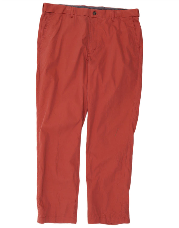 Marks & Spencer Pantalon Chino Coupe Regular Blue Harbour Homme W38 L31 Rouge