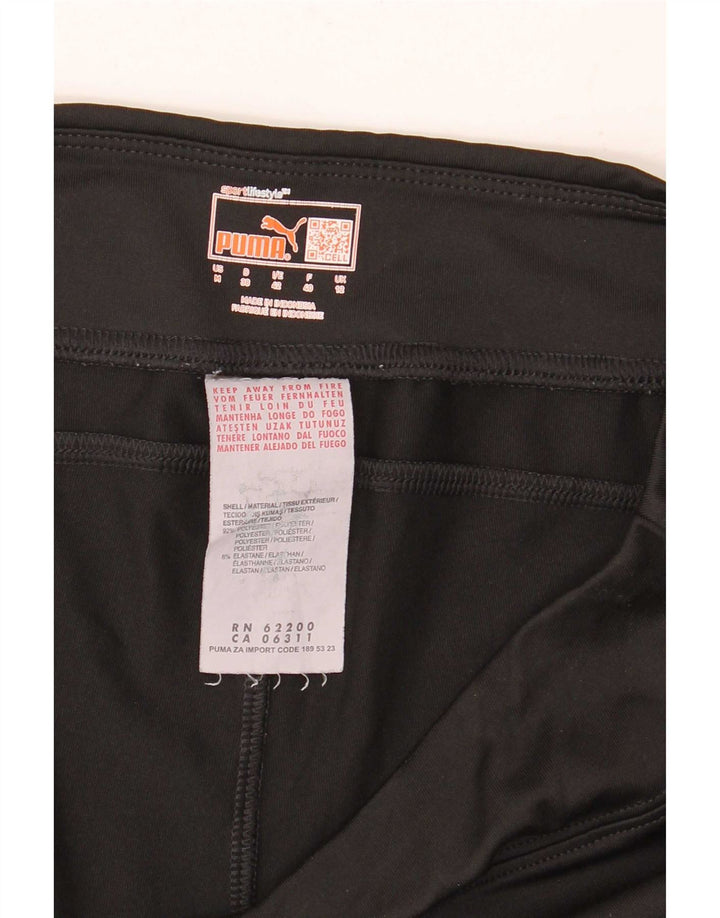Puma Pantalon de survêtement évasé pour femme UK 12 Medium Noir Polyester
