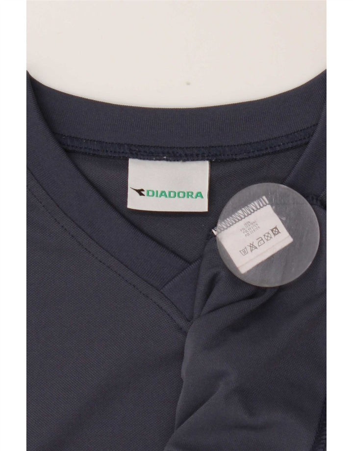 Diadora T-Shirt Homme Bleu Marine Moyen Polyester