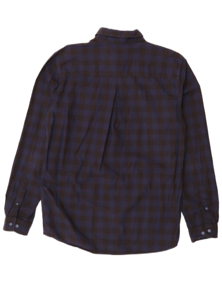 JACK & JONES Chemise Slim Fit Homme en Coton Vichy Noir Large