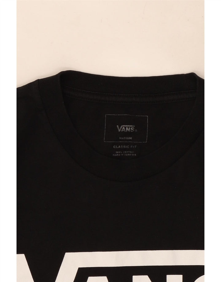 Vans T-shirt graphique coupe classique pour homme en coton noir moyen