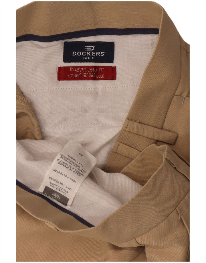 Dockers Short Homme W34 Large Beige Polyester