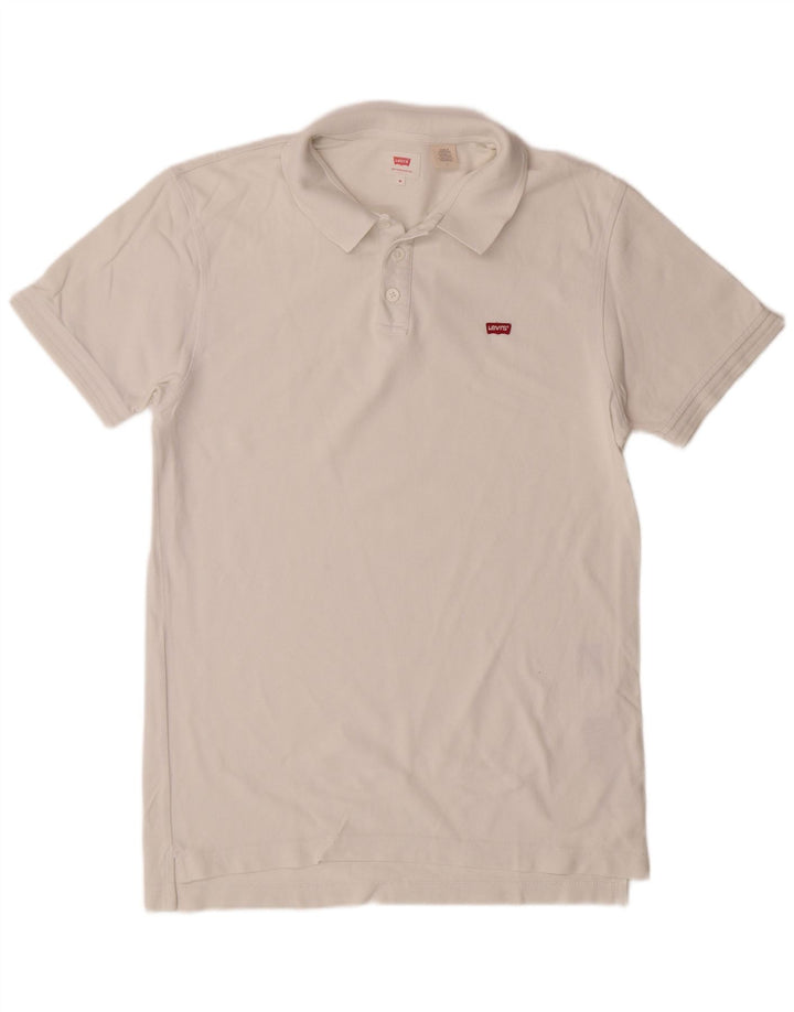 LEVI'S Polo Homme Blanc Moyen Coton