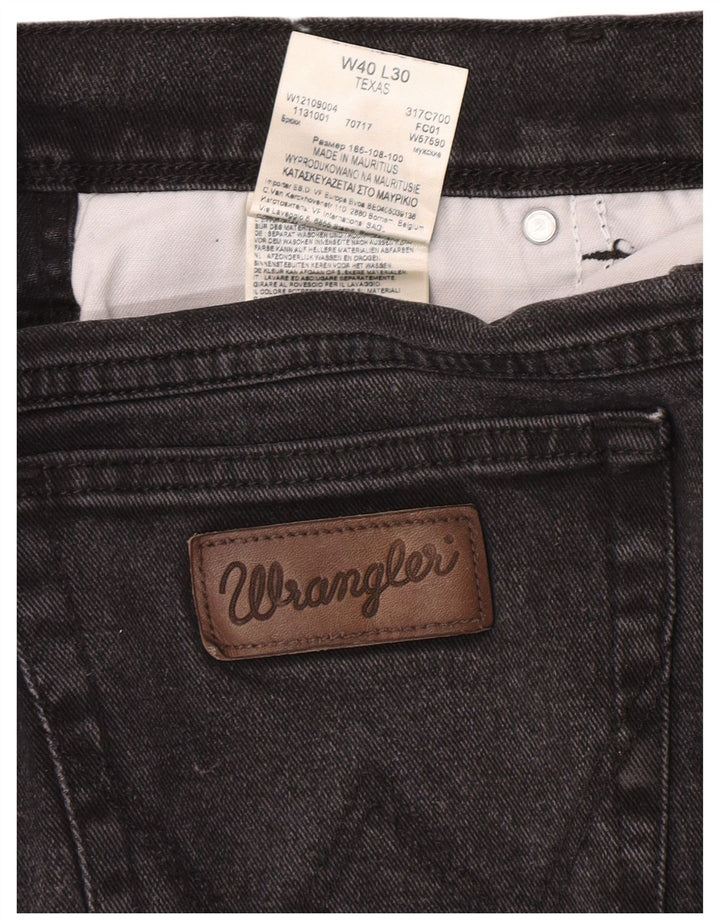 Wrangler Jean Droit Texas Homme W40 L30 Gris Coton