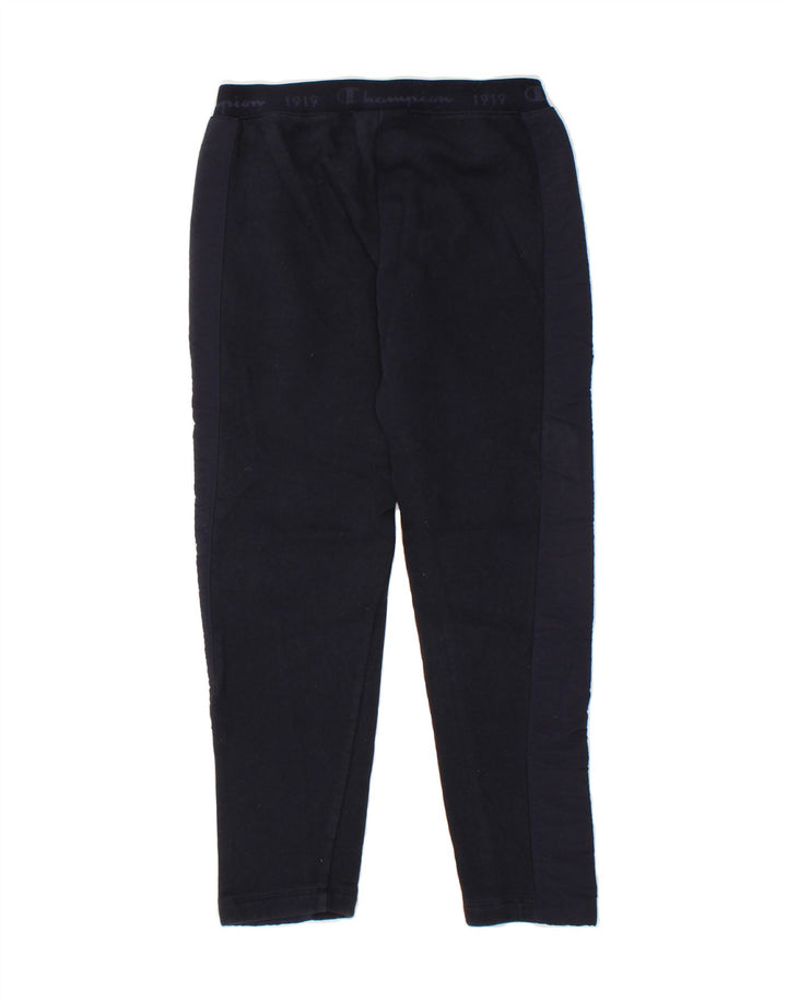 CHAMPION Womens Tracksuit Trousers UK 14 Medium Navy Blue Colourblock Vintage Champion and Second-Hand Champion from Messina Hembry 
