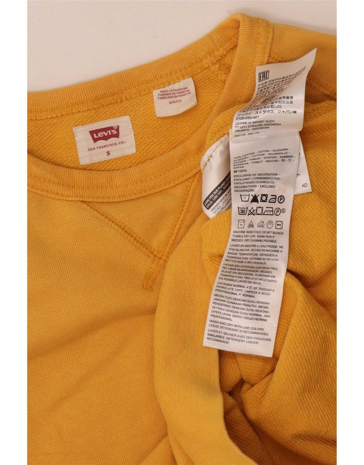 Levi's Sweatshirt Jumper Small Jaune Coton Homme