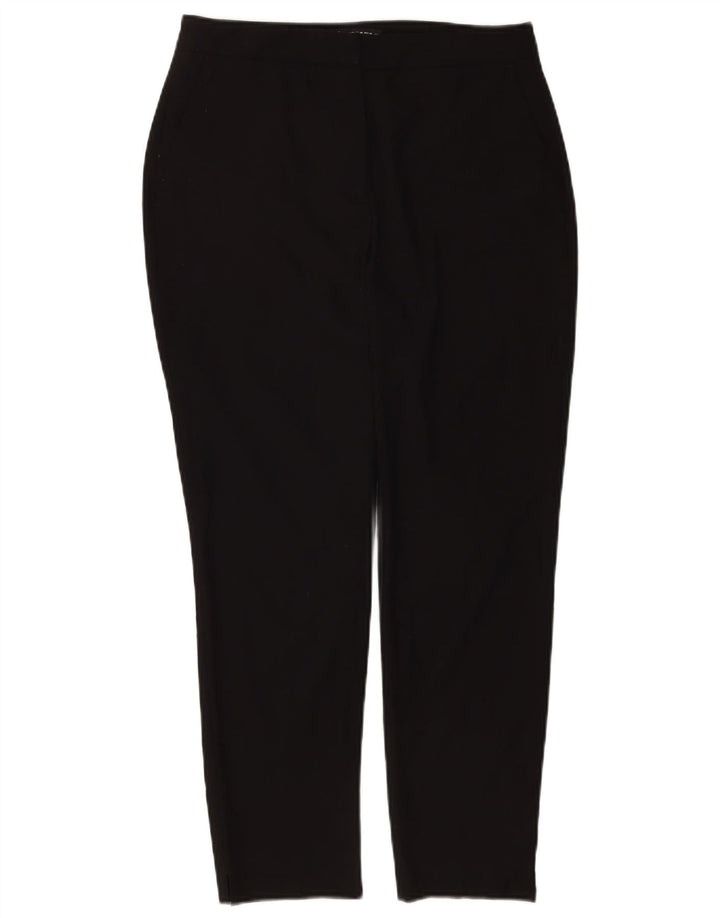 Zara Pantalon court slim pour femme EU 38 Small W28 L26 Noir Polyester