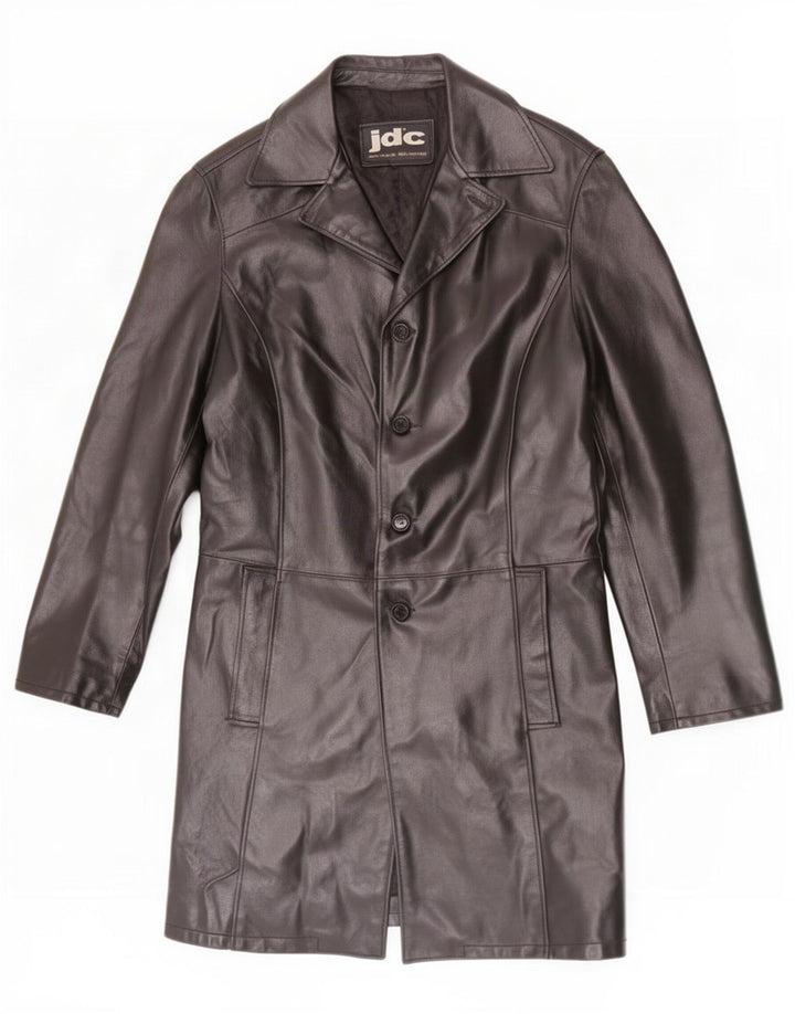 JDC Manteau en cuir pour homme UK 38 Noir moyen