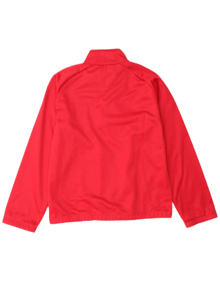 KAPPA Haut de Survêtement Pull Col Zippé Homme Rouge Moyen Polyester