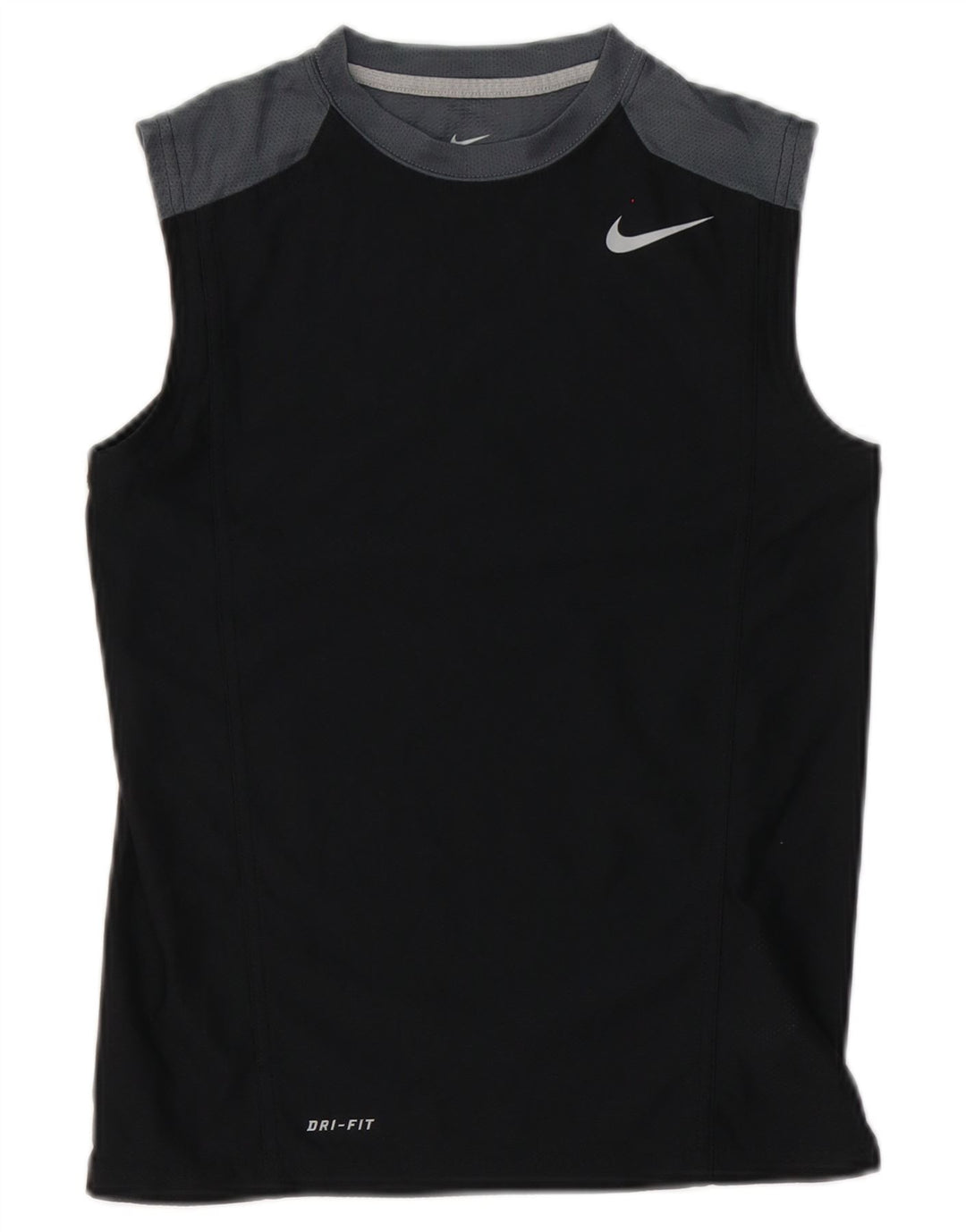 Nike Womens Dri Fit Débardeur UK 10 Petit Noir Colorblock Polyester
