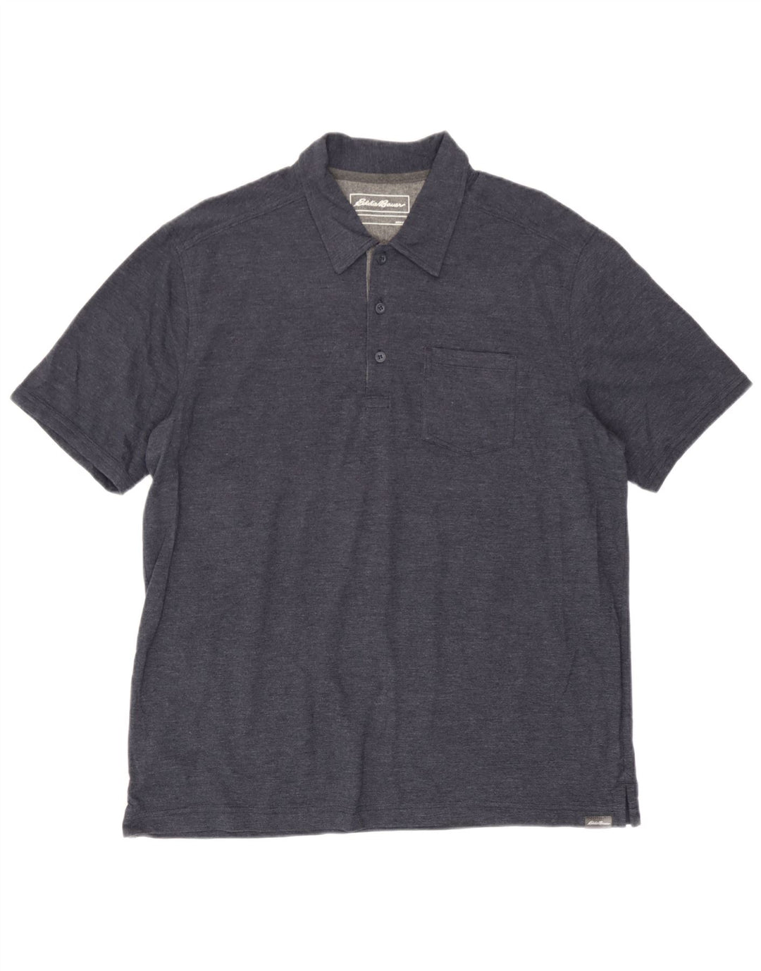 Eddie Bauer Polo Homme Grand Bleu Marine Coton