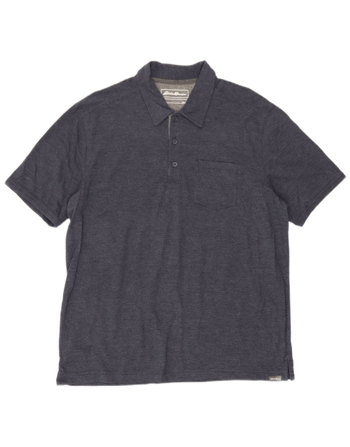 Eddie Bauer Polo Homme Grand Bleu Marine Coton