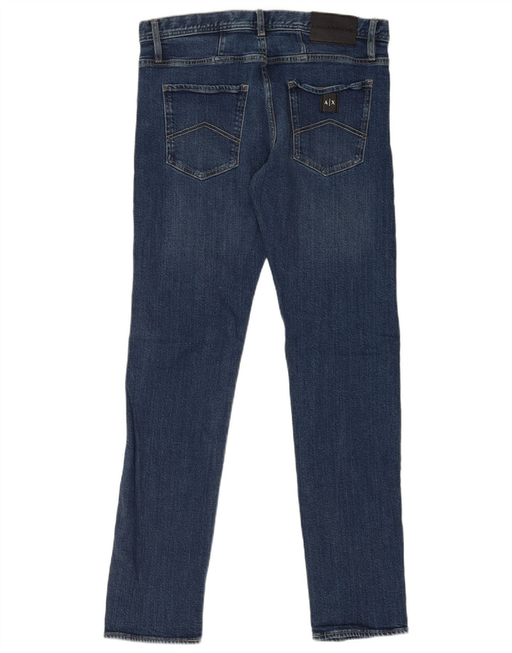 Armani Exchange Jean Slim W32 L34 Bleu Coton Femme