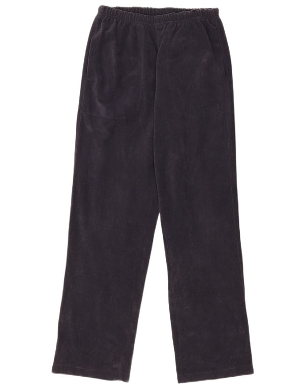 Diadora Pantalon de survêtement en velours pour femme UK 8 Small Bleu marine Polyester