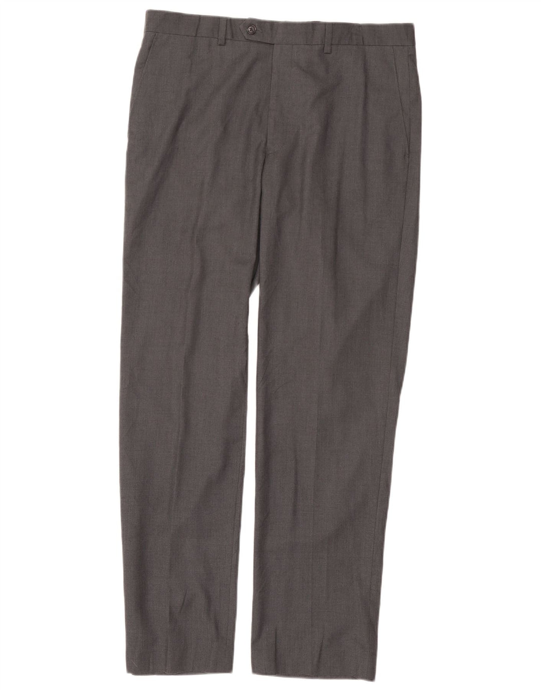 RALPH LAUREN Pantalon de Costume Droit Homme W34 L32 Gris Polyester