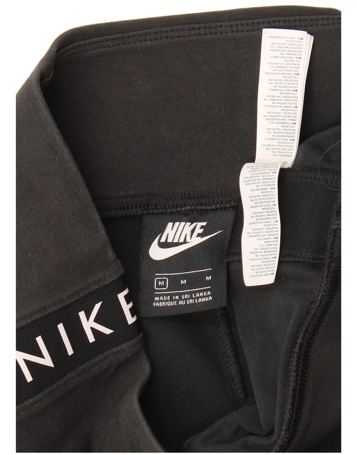 Nike Short de sport graphique pour femme UK 12 en coton noir moyen