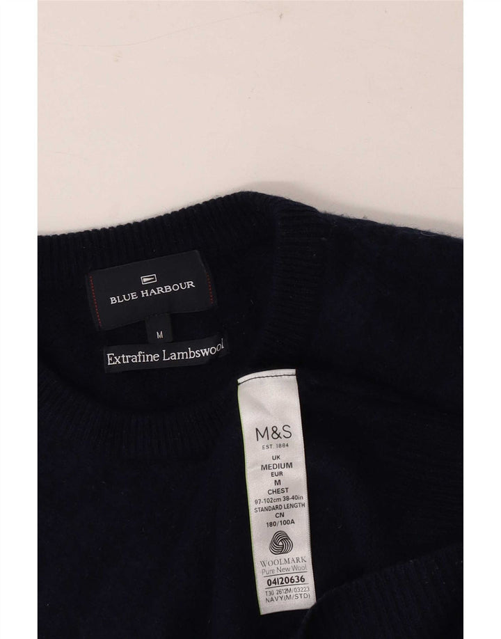 Marks & Spencer Pull Col Ras du Cou Blue Harbor Homme Bleu Marine Moyen
