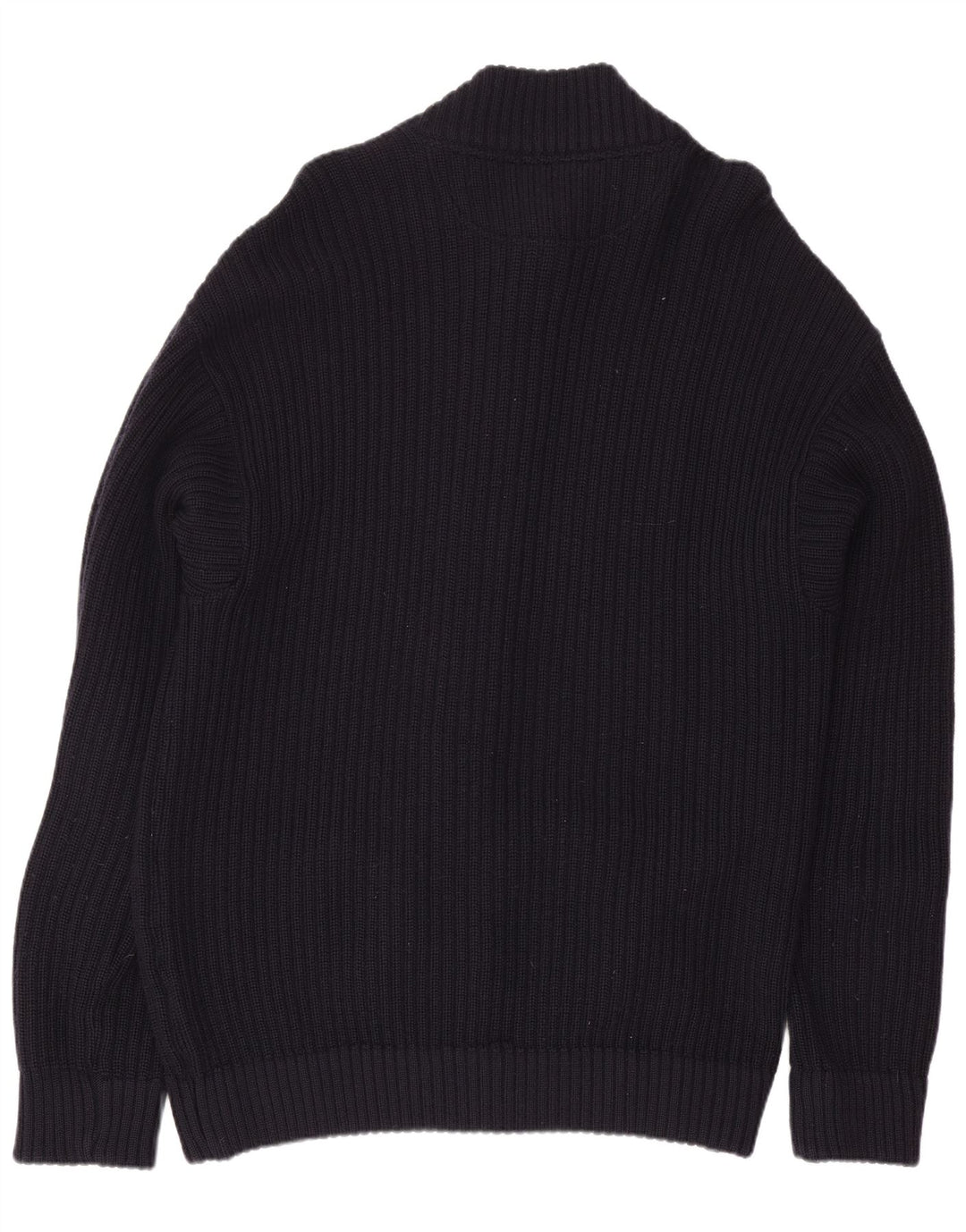Sea & Sky Pull Cardigan Homme Grande Laine Bleu Marine