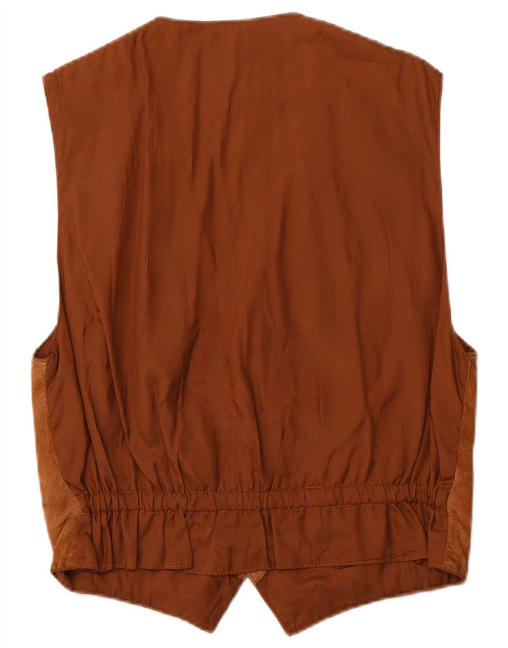 Jey Coleman Gilet en daim pour homme IT 48 Marron moyen
